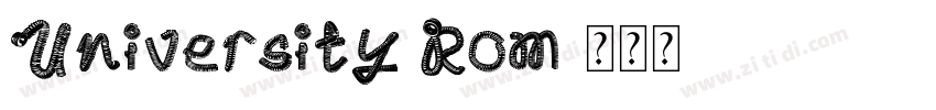 University Rom字体转换